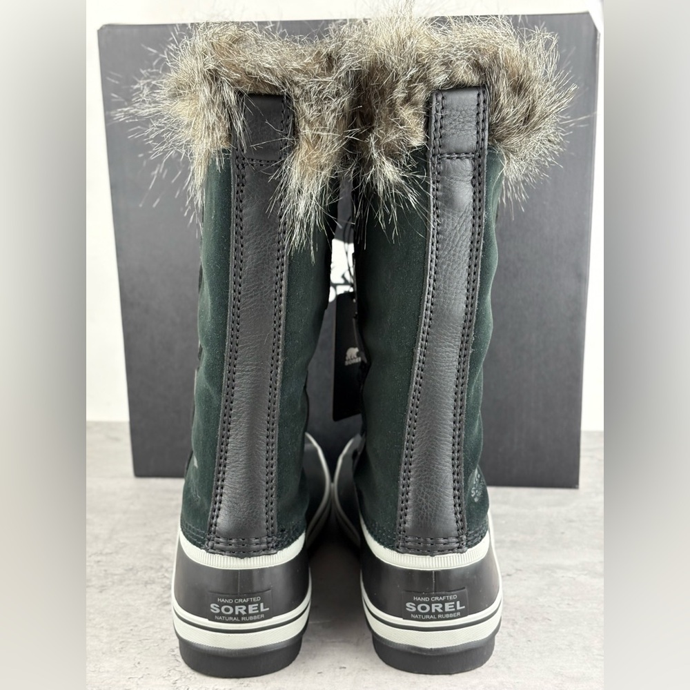 Sorel Women's Joan of Arctic Waterproof Boots Size US 9 Quarry Black Suede New - Picture 3 of 5